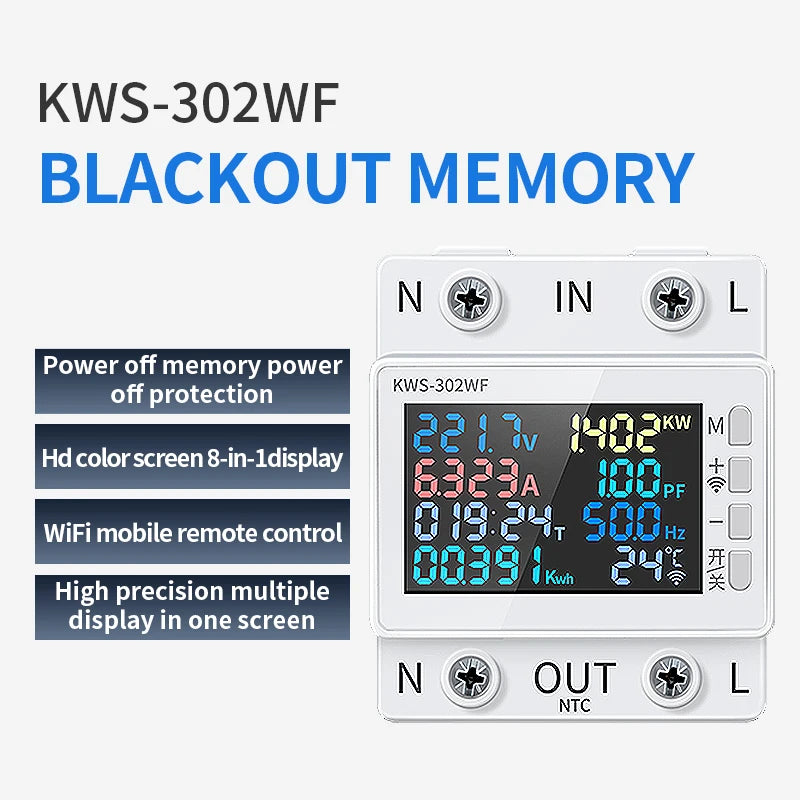 TUYA Wifi Power Energy Meter KWS-302 series
