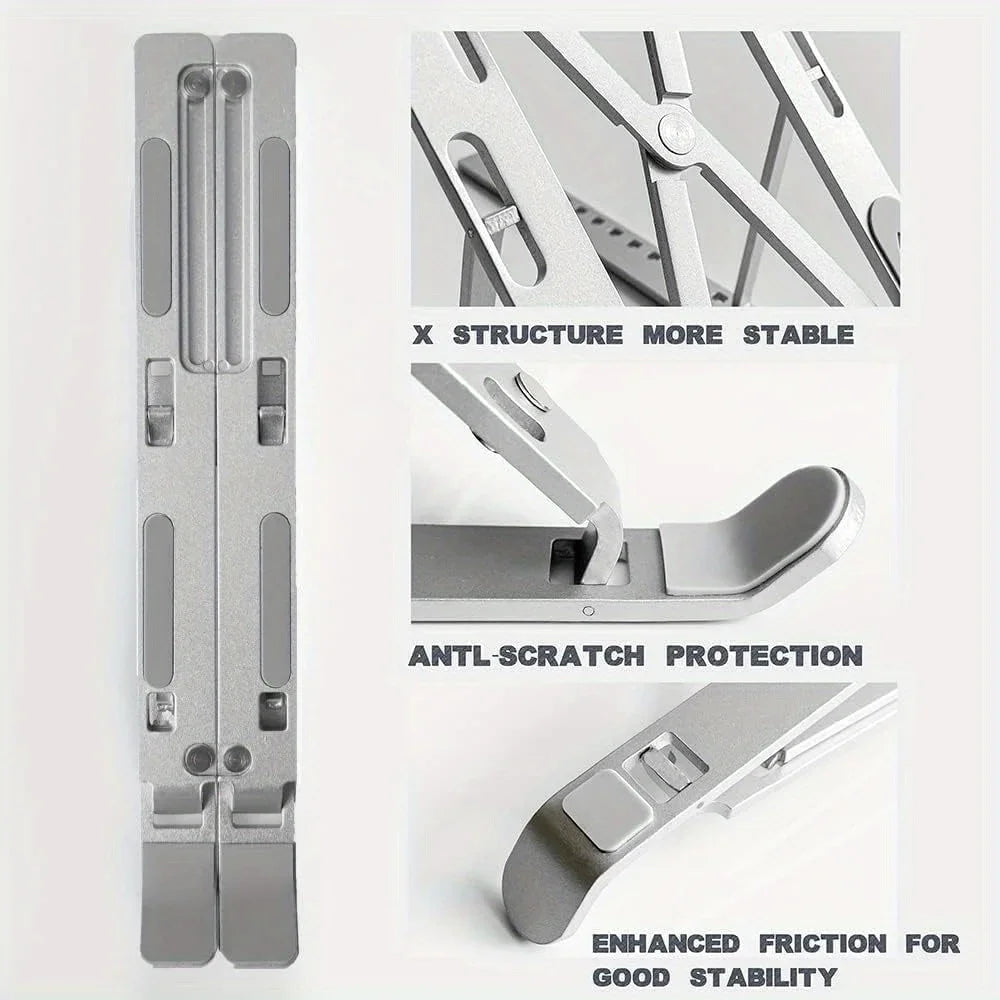 Регулируемая алюминиевая подставка для ноутбука