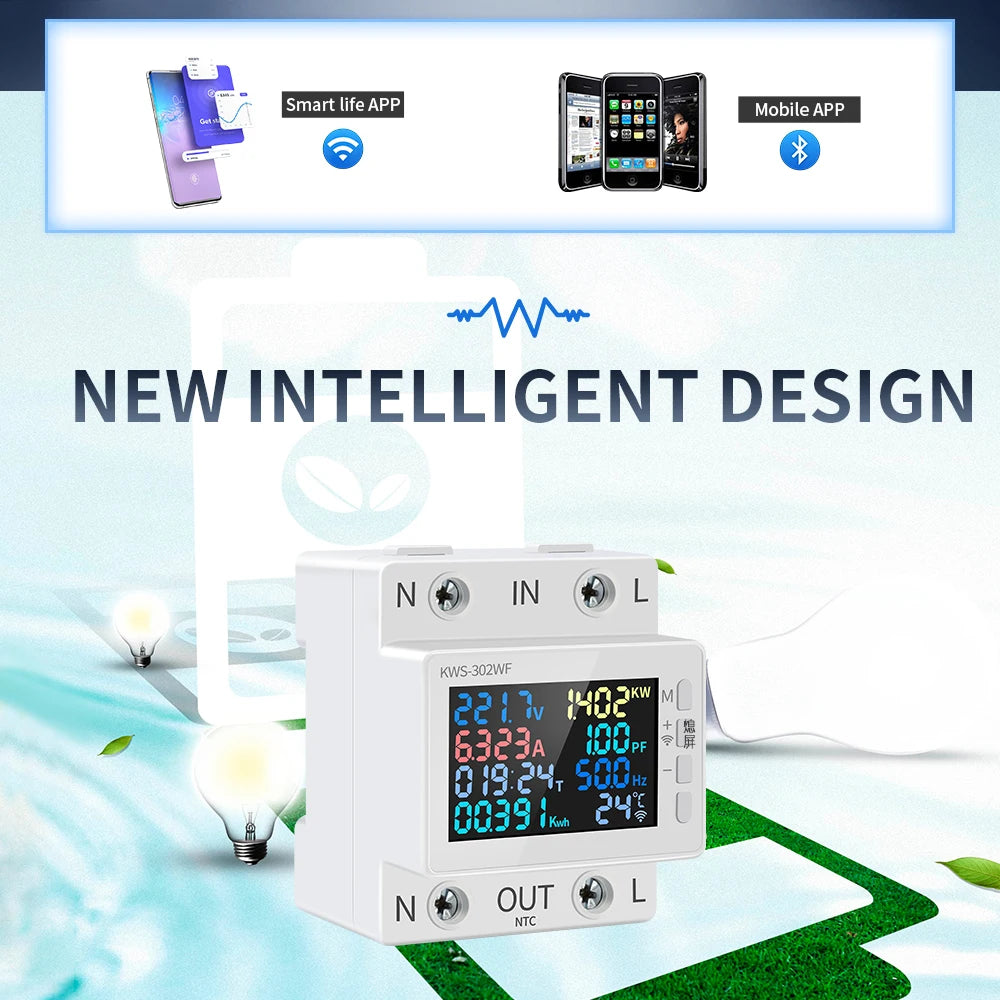 TUYA Wifi Power Energy Meter KWS-302 series