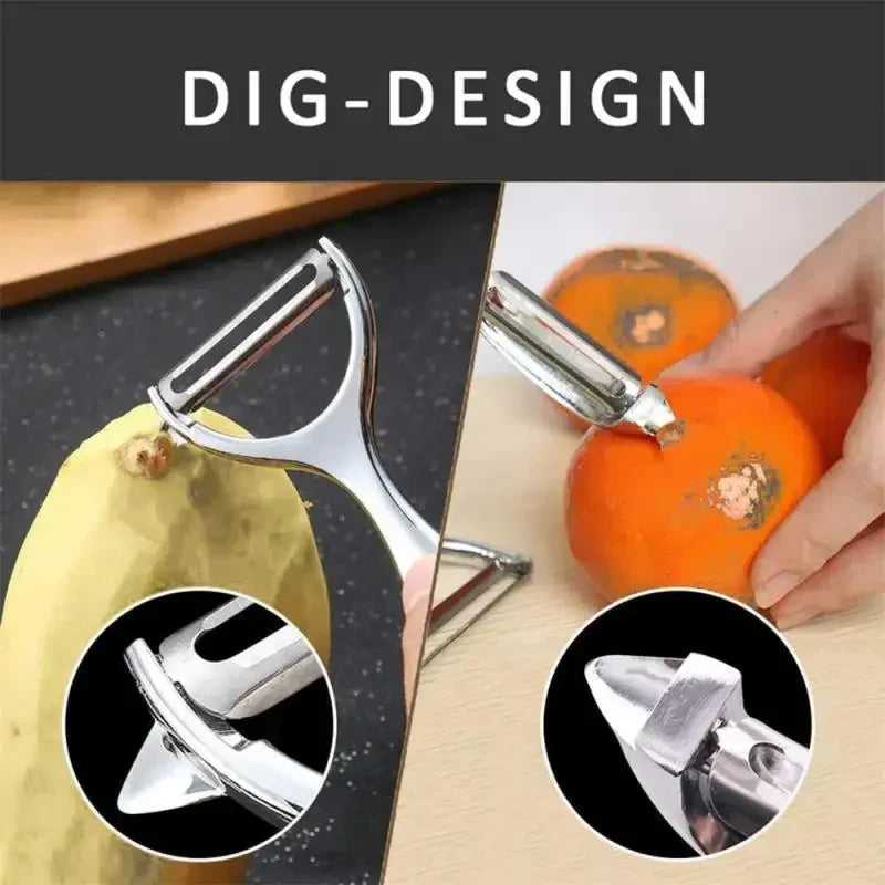 Premium Stainless Steel Fruit & Vegetable Peeler Set