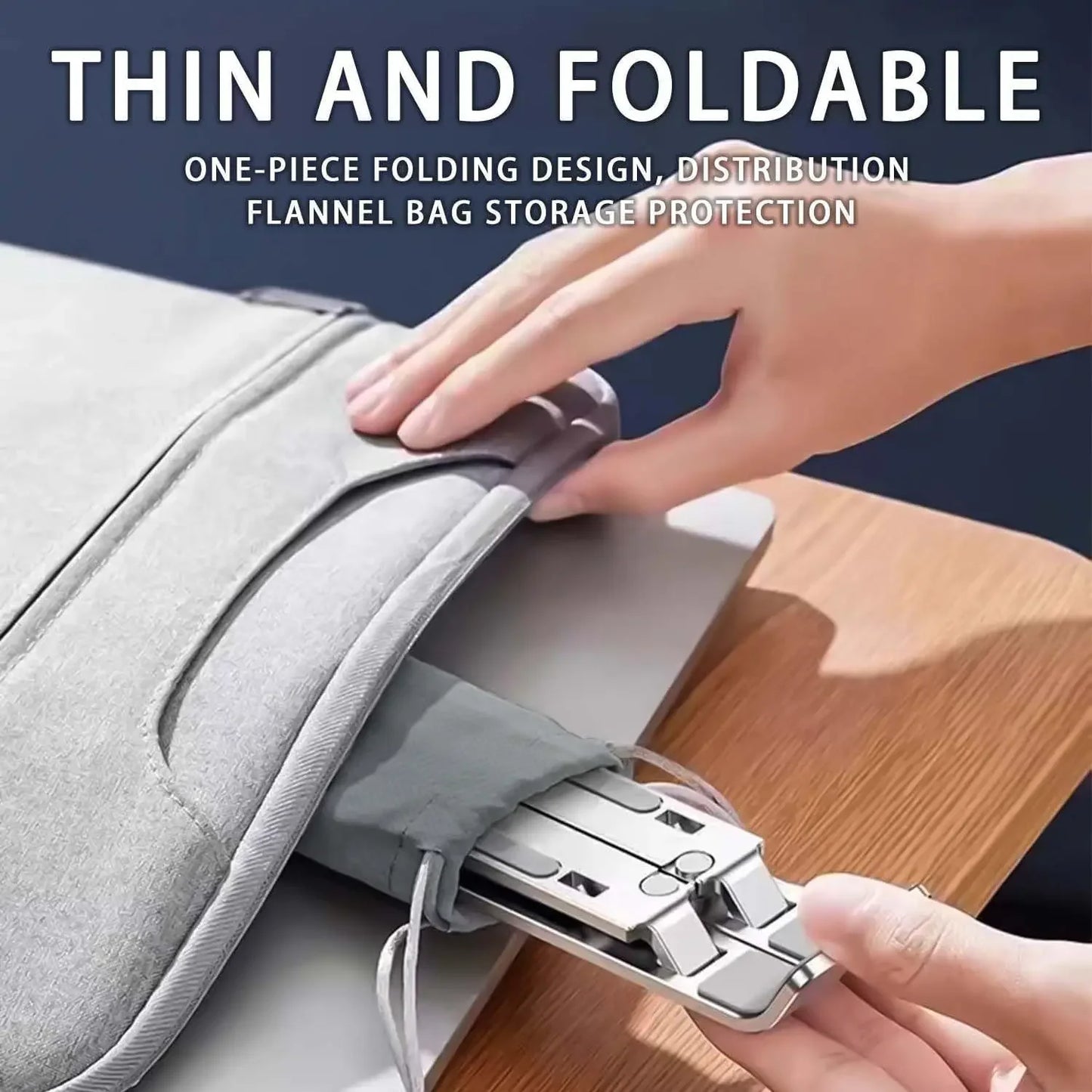 Регулируемая алюминиевая подставка для ноутбука