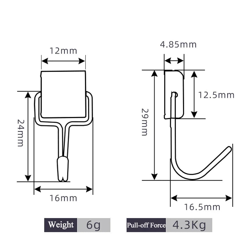 Square Magnetic Hook