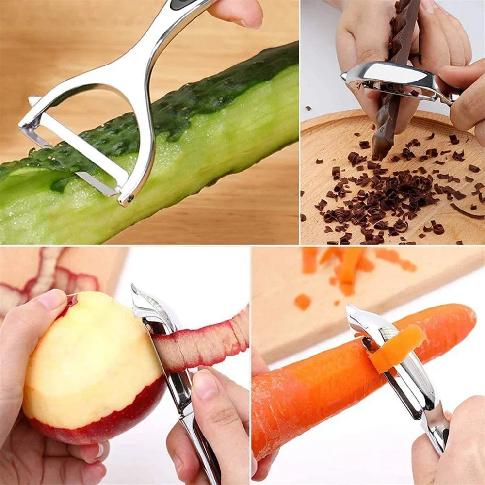 Premium Stainless Steel Fruit & Vegetable Peeler Set
